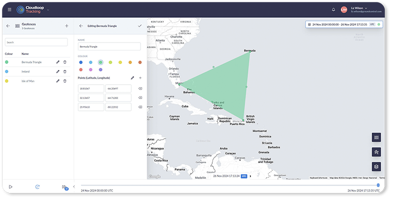 Geofencing in Cloudloop Tracking